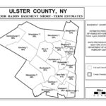 Radon Level Map for Ulster County, NY